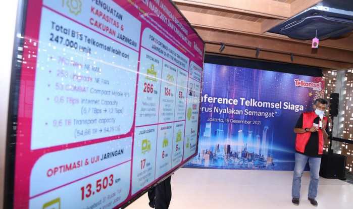 kenaikan Trafik Internet Telkomsel Natal dan Tahun Baru