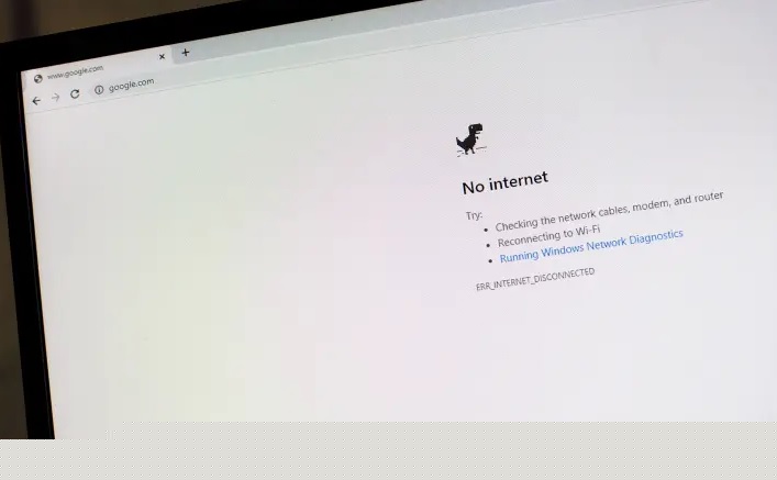 Game Dinosaurus di Google Chrome