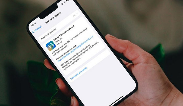 Update iOS 16.1 Beta 2