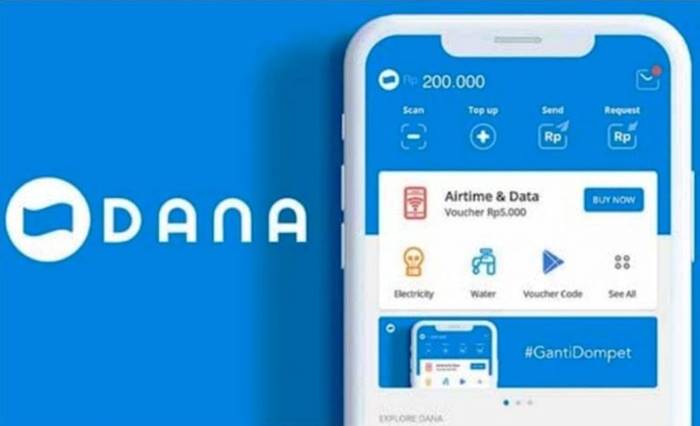 transaksi aplikasi Dana