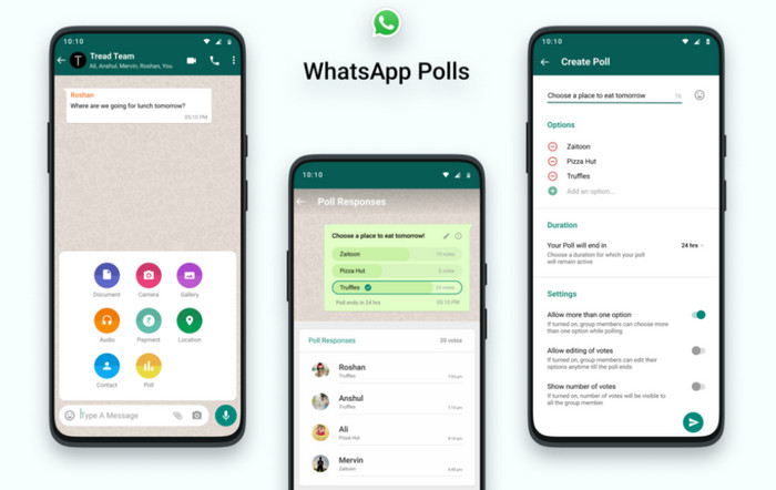 cara pakai WhatsApp Polls fitur polling