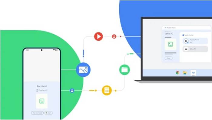 Aplikasi Android Handy Nearby Share