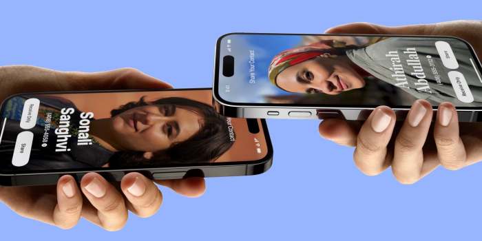 NameDrop iOS 17 iPhone