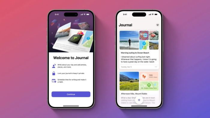 Apple iOS 17.2 Journal
