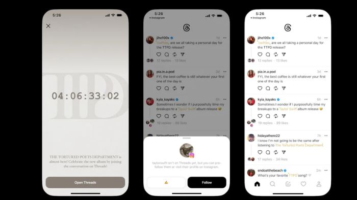Akun Threads Taylor Swift