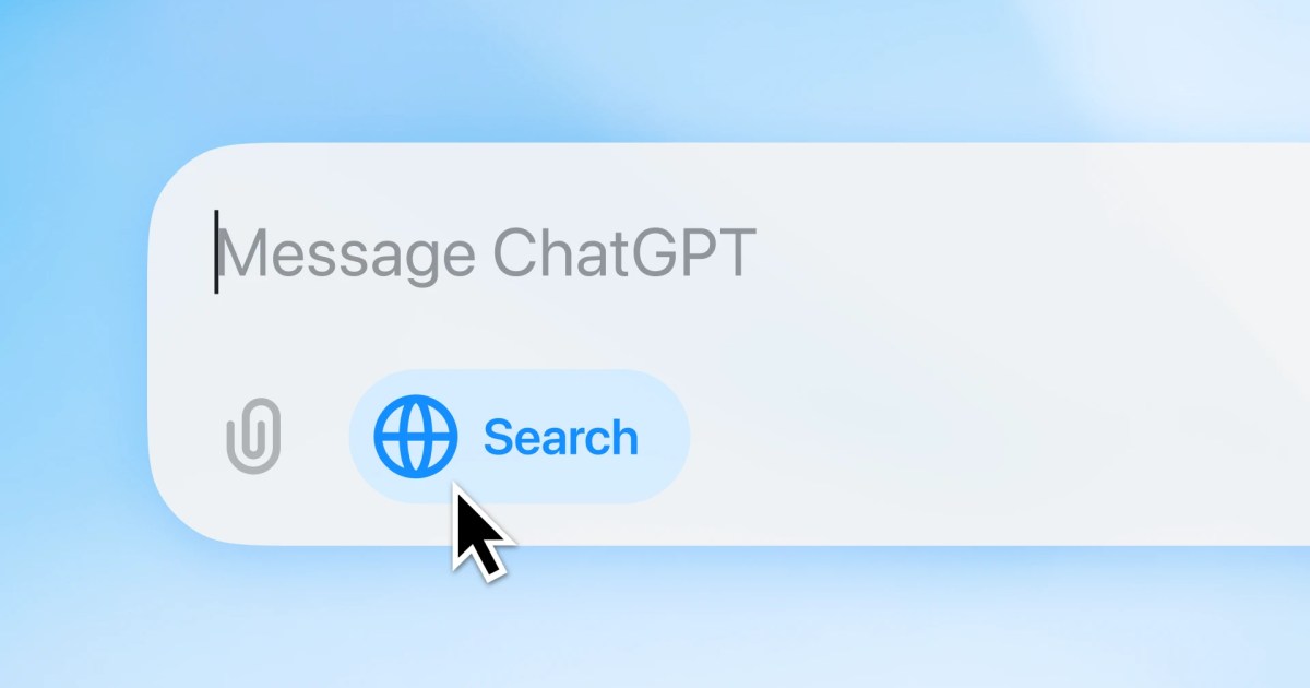 It’s easier than ever to use ChatGPT Search — sign-in no longer needed