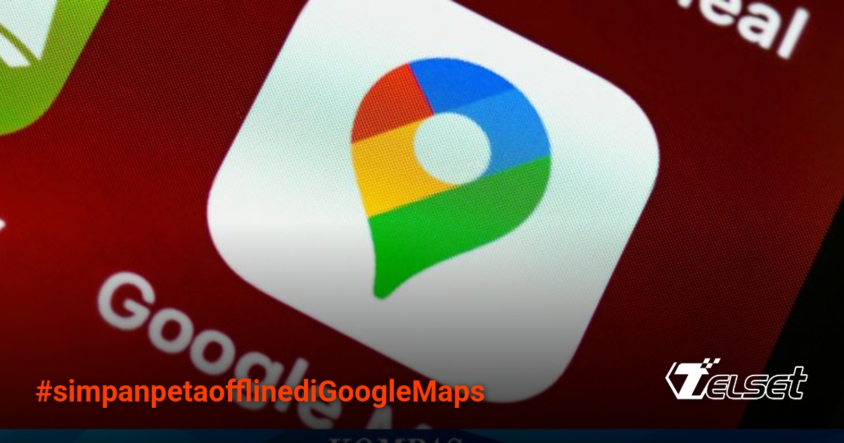 Ilustrasi peta offline di Google Maps untuk mudik lancar