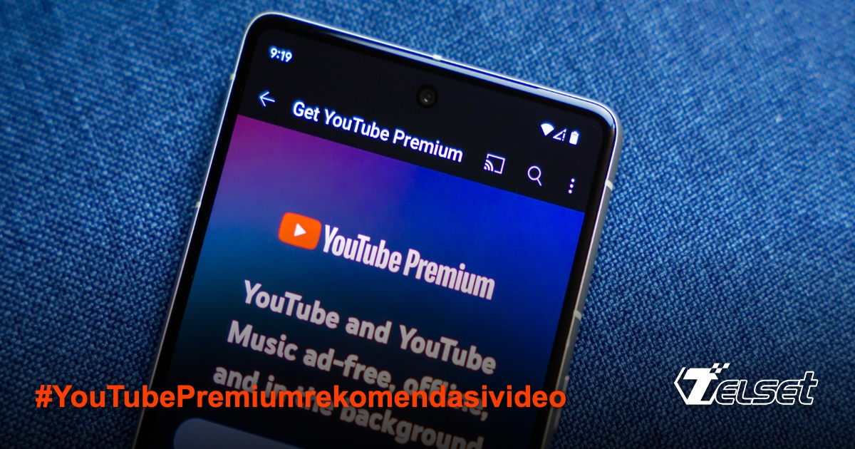 Antarmuka YouTube Premium dengan rekomendasi video baru di antrian Now Playing