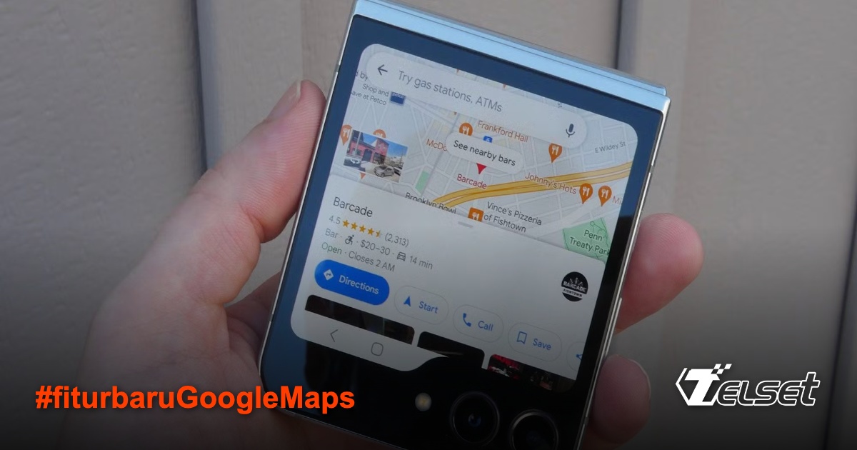 Tampilan baru Google Maps dengan info parkir dan hemat BBM