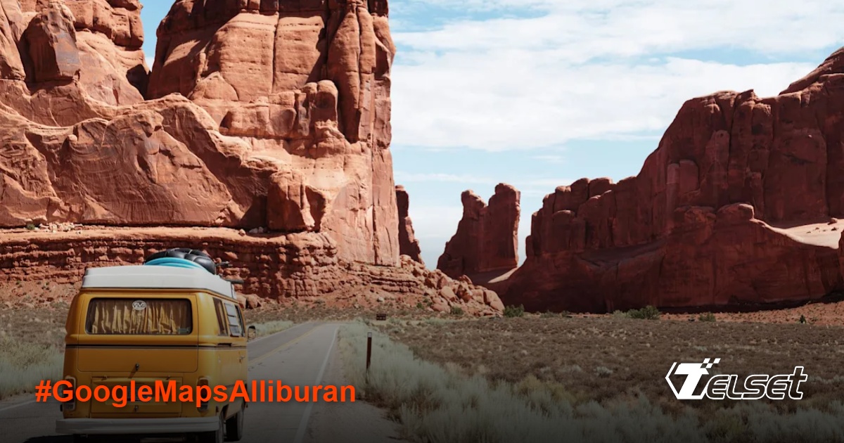 Tampilan antarmuka Google Maps dengan fitur AI terbaru untuk perencanaan liburan