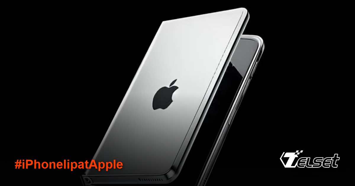 Konsep desain iPhone lipat Apple dengan hinge liquid metal