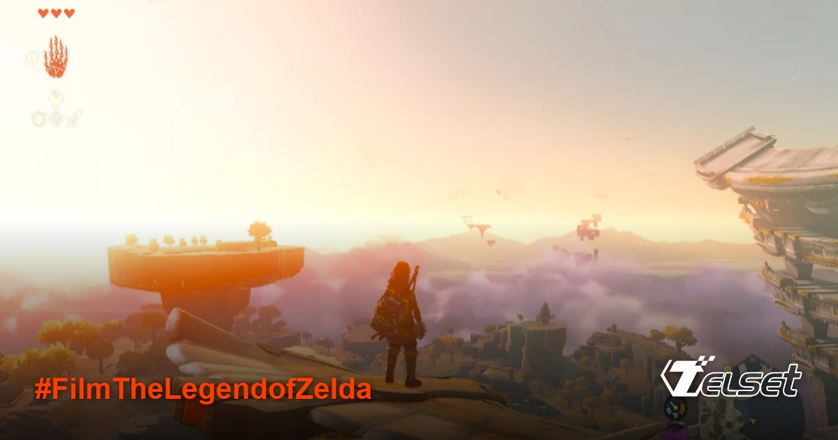 Poster teaser film live-action The Legend of Zelda dengan latar Hyrule