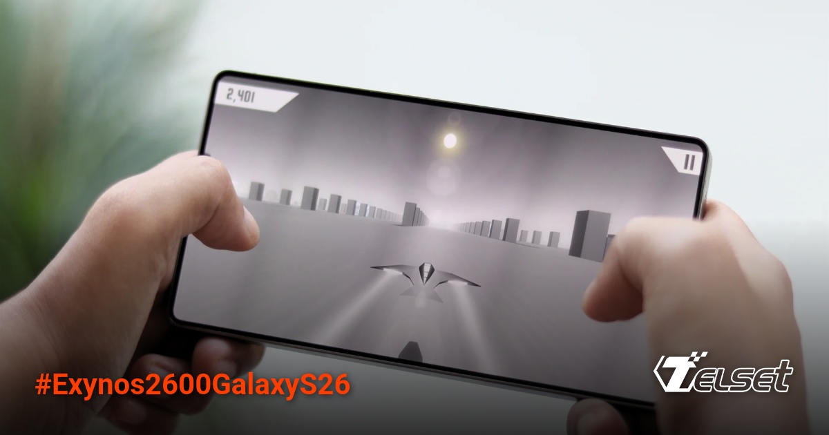 Ilustrasi chipset Exynos 2600 dan Snapdragon di smartphone Samsung Galaxy S26
