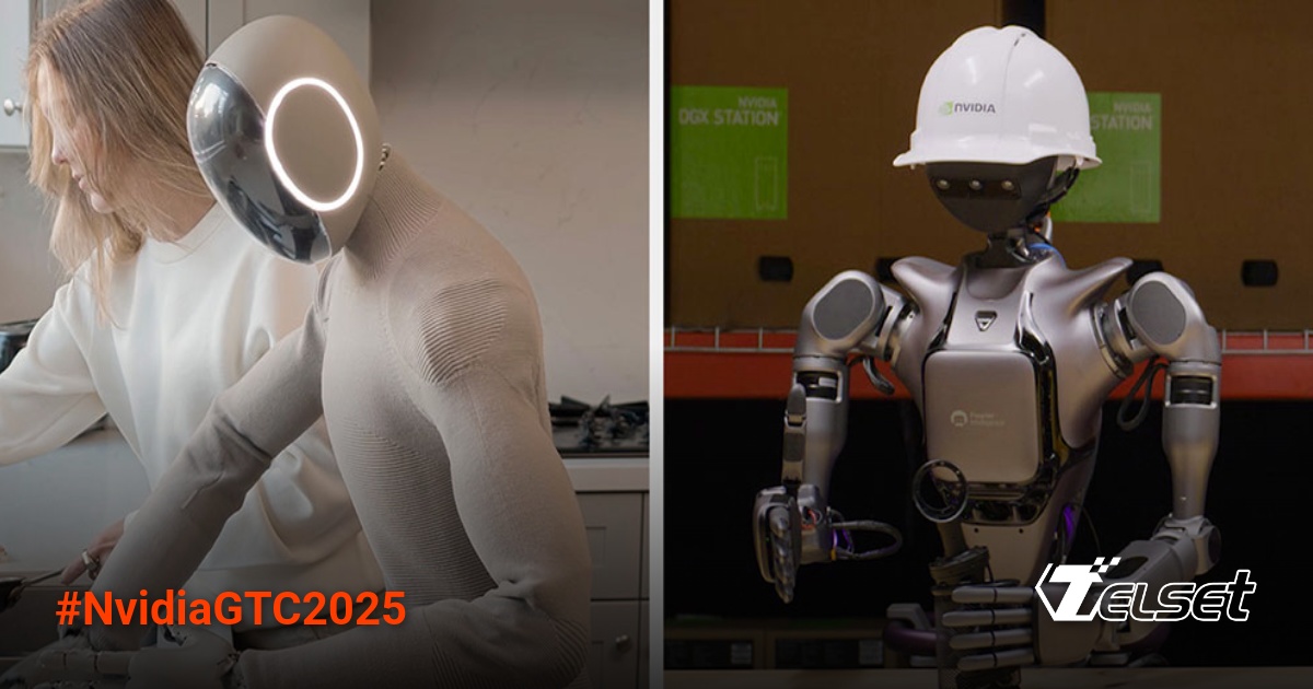 Panggung utama Nvidia GTC 2025 dengan presentasi teknologi AI dan komputasi kuantum terbaru