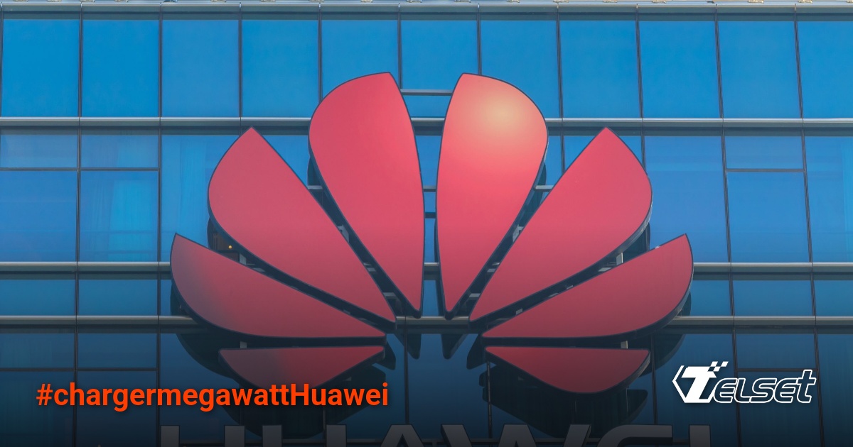 Ilustrasi charger megawatt Huawei untuk kendaraan komersial listrik