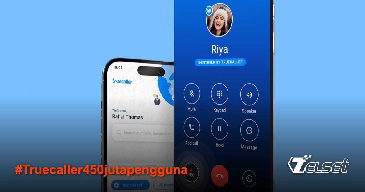 Grafik pertumbuhan pengguna Truecaller mencapai 450 juta di seluruh dunia