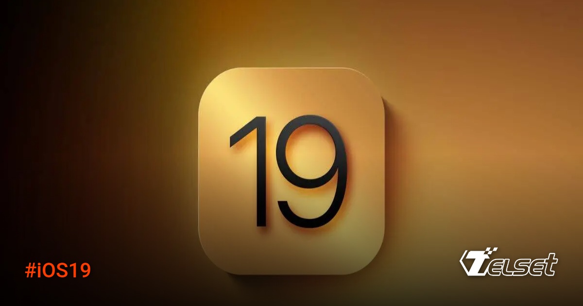 Ilustrasi antarmuka iOS 19 dengan desain VisionOS yang futuristik