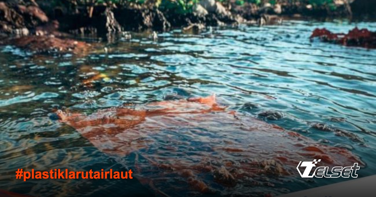 Ilustrasi plastik ramah lingkungan yang larut dalam air laut