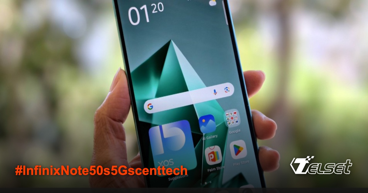 Infinix Note 50s 5G+ dengan panel belakang beraroma unik