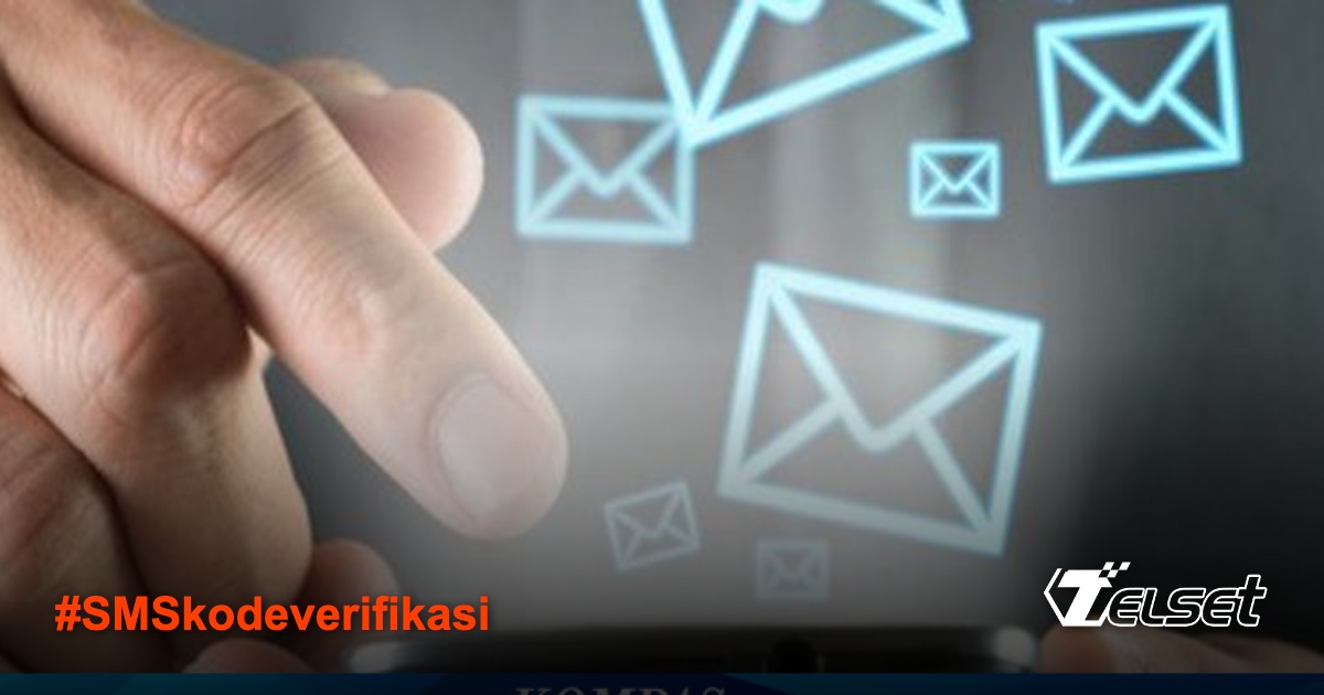 Ilustrasi ponsel menerima SMS kode verifikasi OTP dengan simbol peringatan keamanan