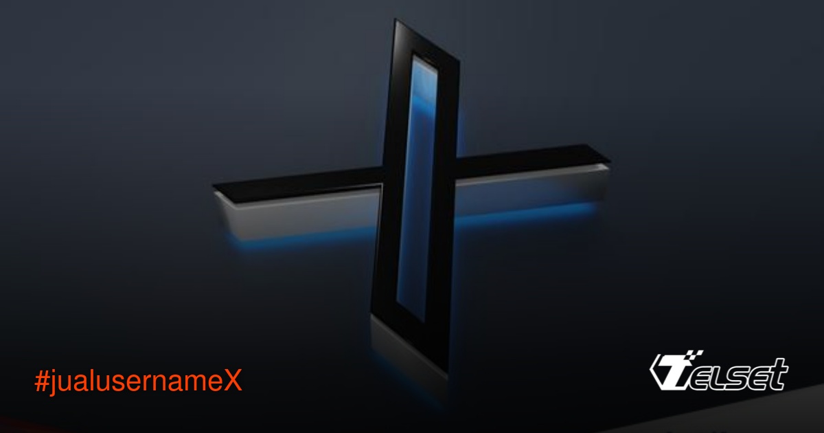 Ilustrasi username X (Twitter) dengan simbol dollar di latar belakang