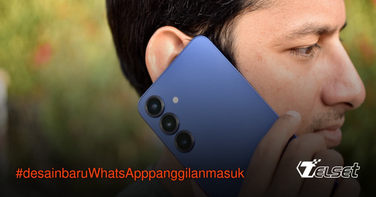 Ilustrasi desain baru WhatsApp untuk panggilan masuk dengan tombol mute dan non-aktifkan kamera