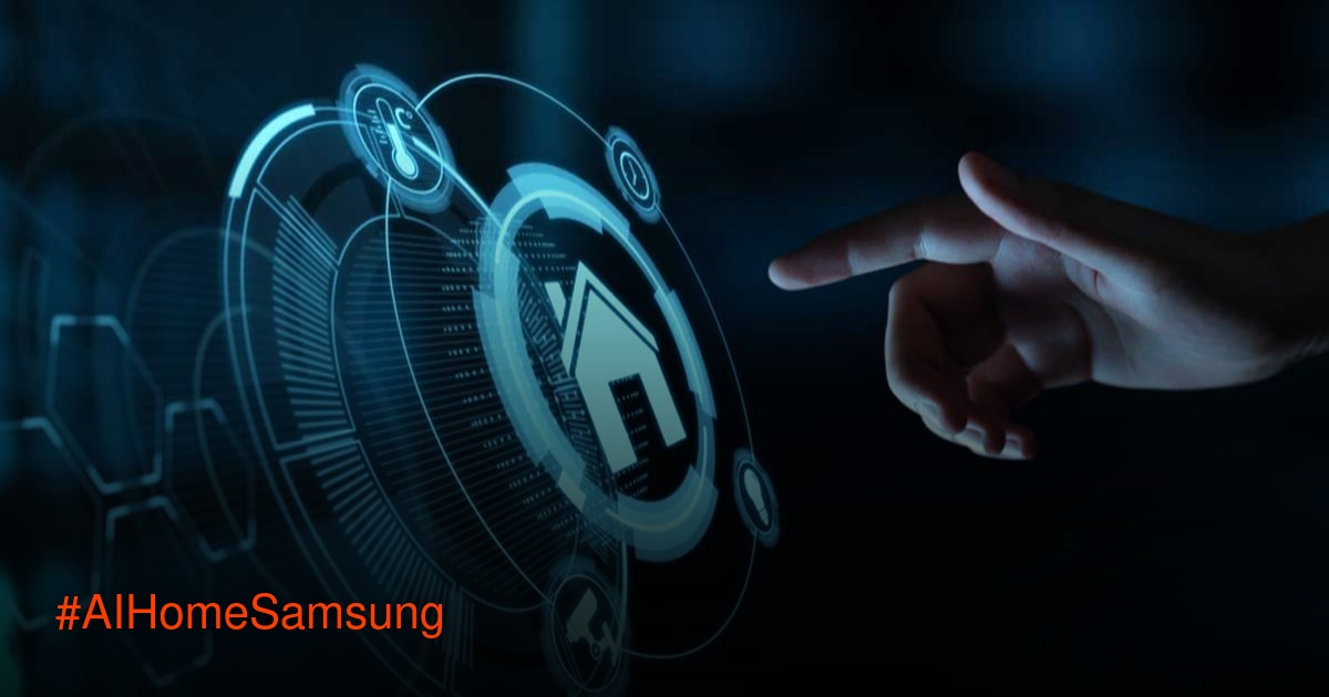 Produk Samsung Bespoke AI 2025 dengan layar AI Home dan perangkat rumah pintar