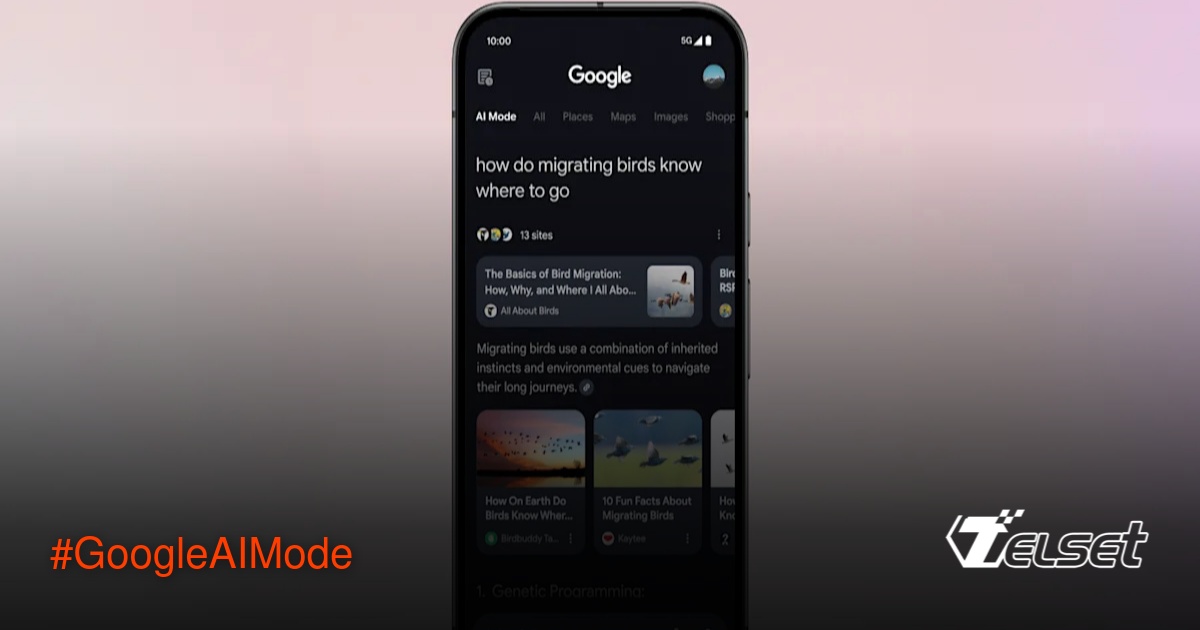 Tampilan antarmuka Google AI Mode dengan fitur analisis gambar terbaru