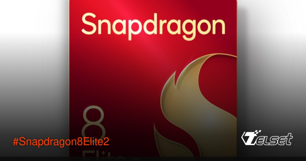 Ilustrasi chipset Snapdragon 8 Elite 2 dengan latar belakang teknologi futuristik
