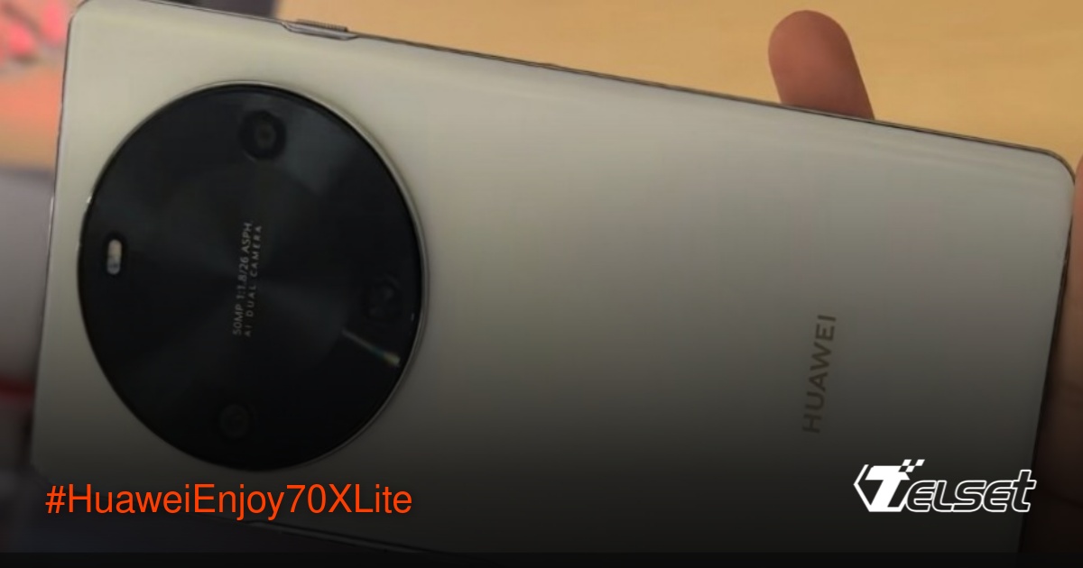 Huawei Enjoy 70X Lite dalam warna hitam, putih, dan biru