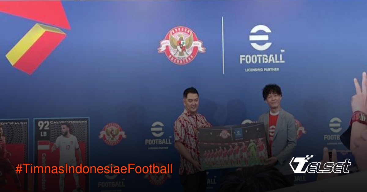 Timnas Indonesia dalam game eFootball dengan jersey merah putih resmi
