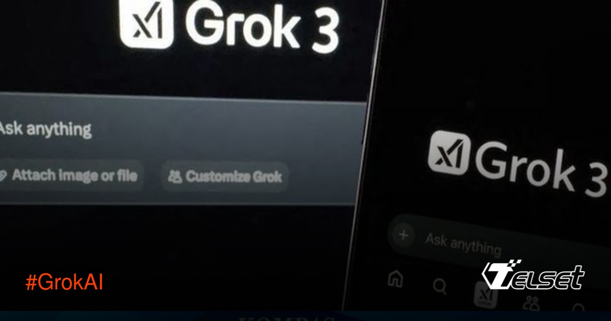 Tampilan antarmuka Grok AI di aplikasi X pada ponsel Android dan iPhone
