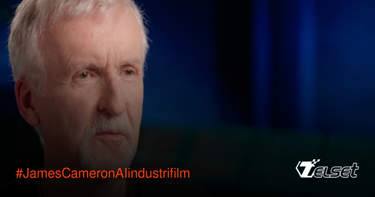 James Cameron sedang berbicara tentang AI dalam produksi film di sebuah konferensi