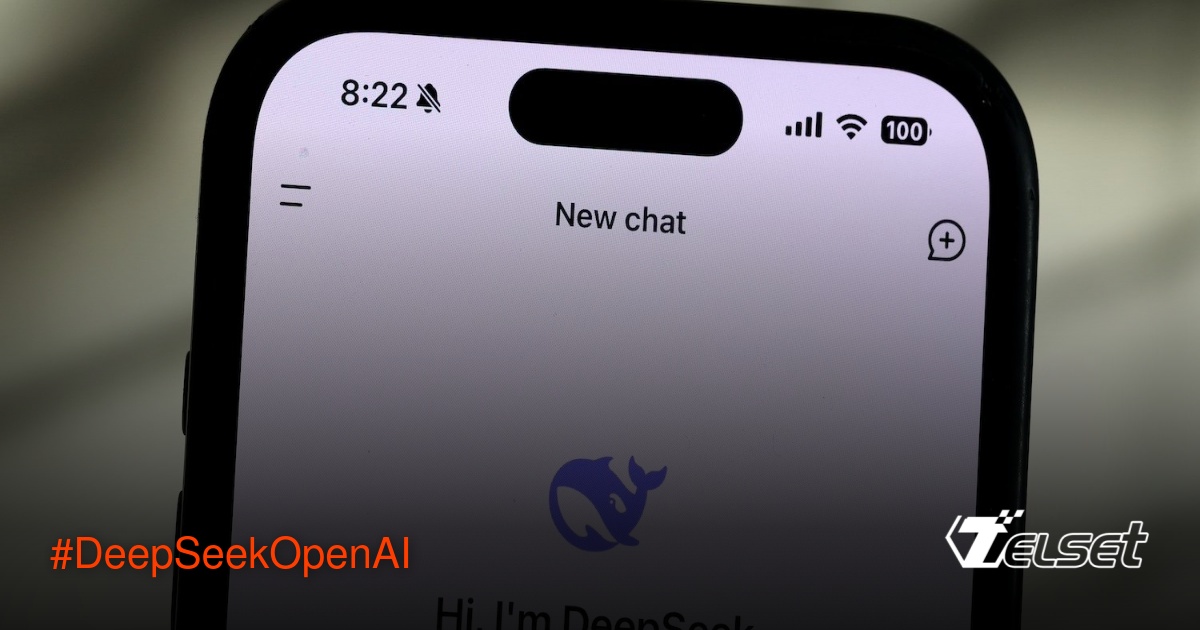 Ilustrasi persaingan teknologi AI antara DeepSeek China dan OpenAI Amerika Serikat