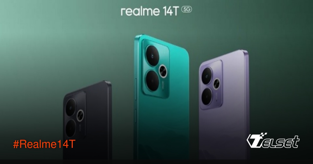 Realme 14T dengan desain satin dan layar AMOLED terang