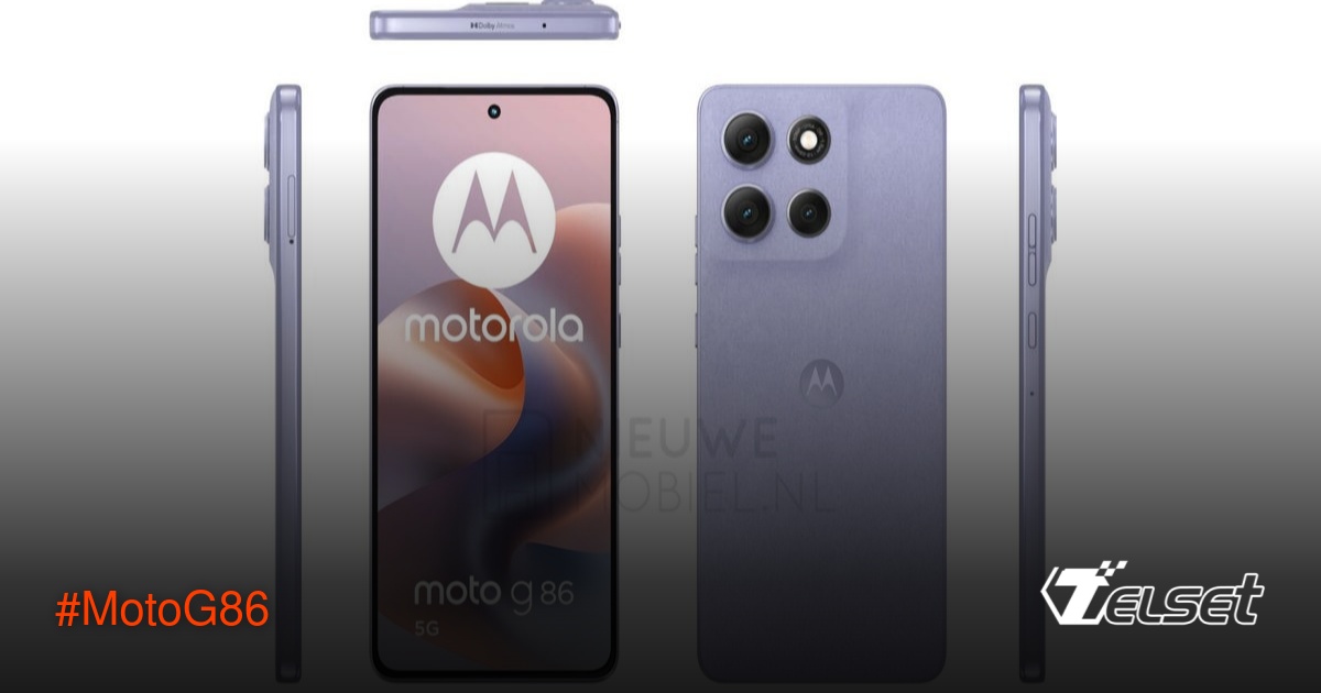 Bocoran desain Moto G86 dengan material felt dan kamera 50 MP