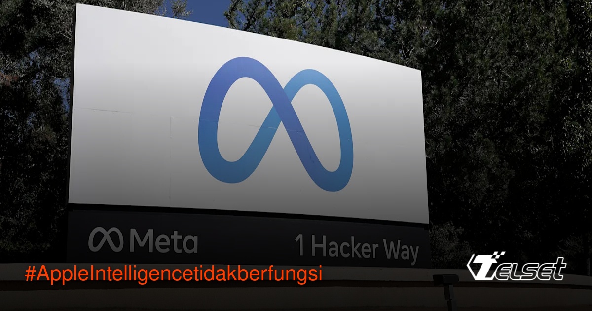 Ilustrasi persaingan Apple Intelligence dan Meta AI di aplikasi iOS