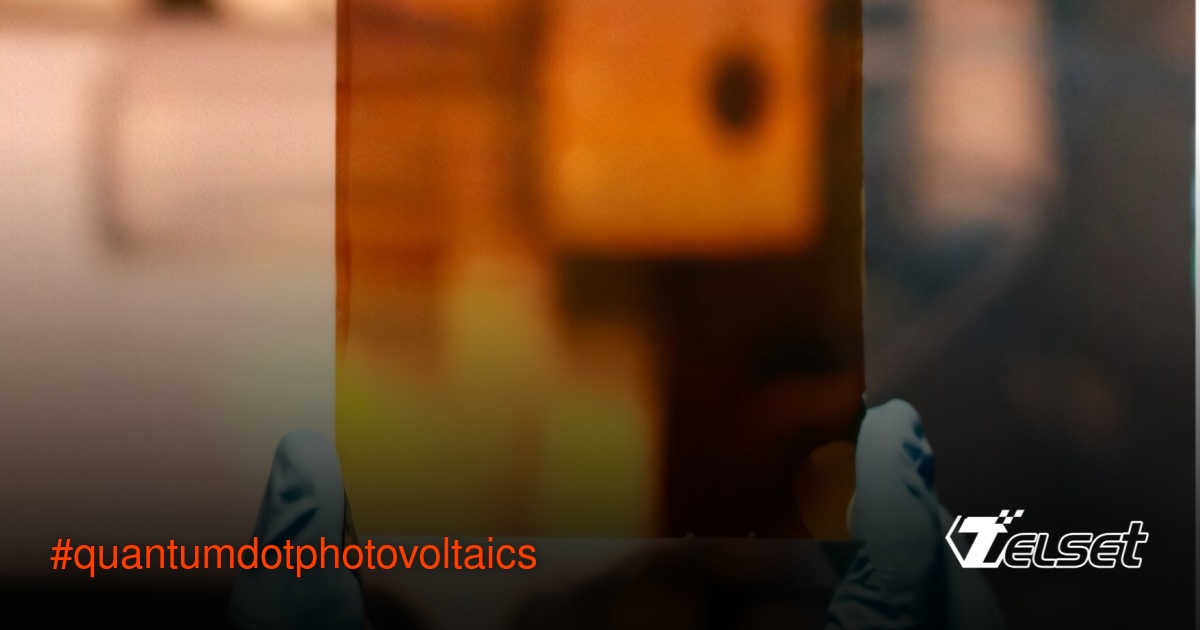 Proses pencetakan film quantum dot untuk sel surya di laboratorium bersih