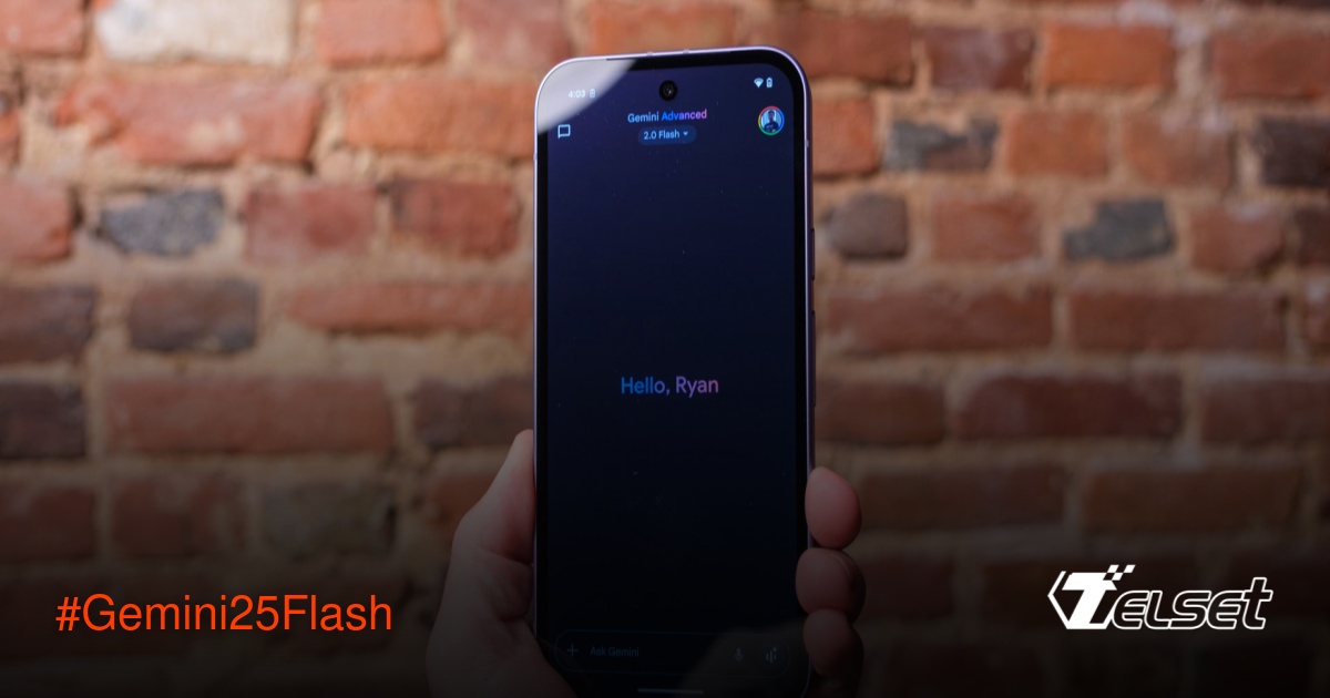 Ilustrasi antarmuka Google Gemini 2.5 Flash dengan panel kontrol thinking budget