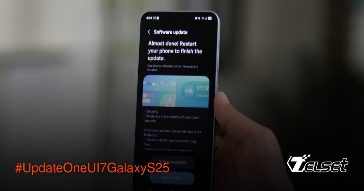 Galaxy S25 Ultra dengan tampilan One UI 7 terbaru