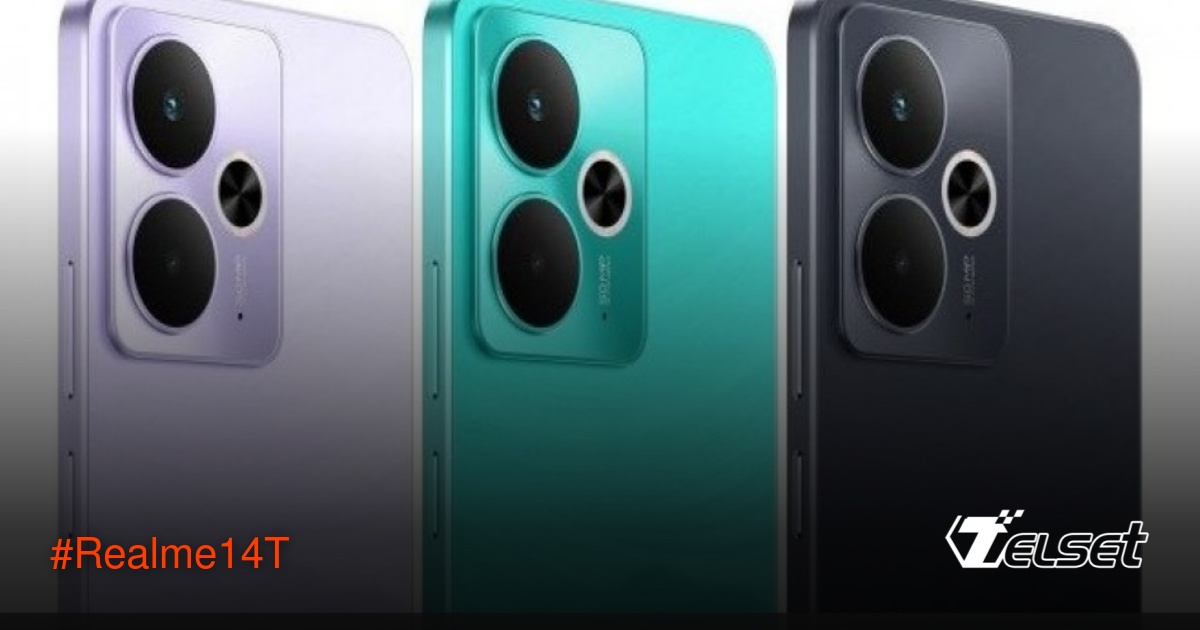 Realme 14T smartphone dengan desain elegan dan layar AMOLED