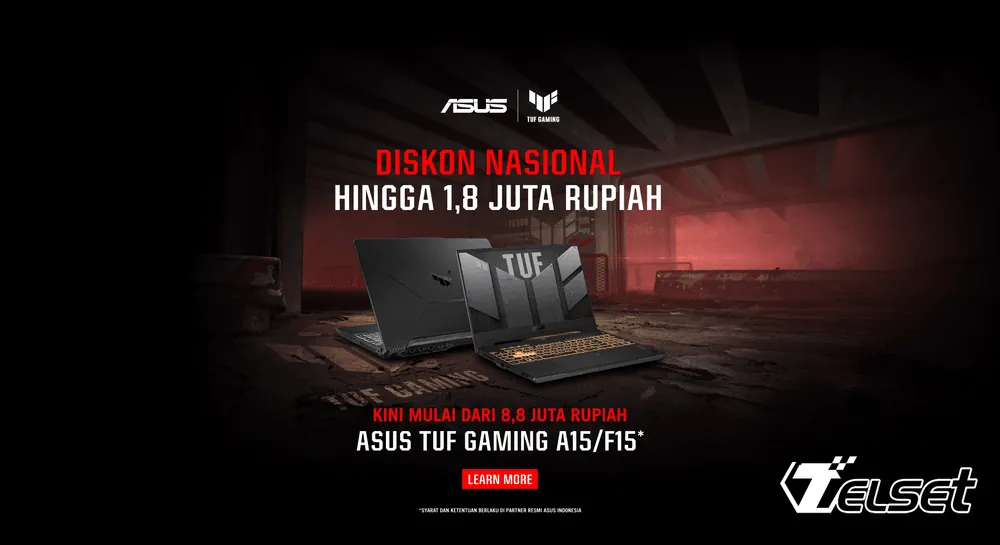 ASUS TUF Gaming A15 laptop gaming dengan diskon nasional