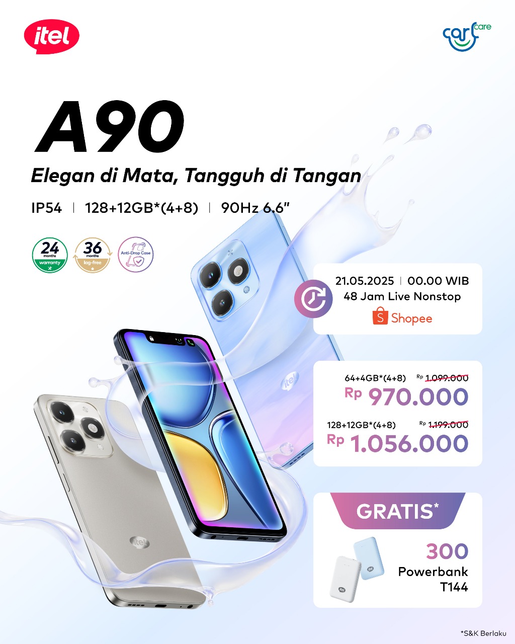 itel A90 Resmi Meluncur: Smartphone 1 Jutaan dengan Fitur Premium