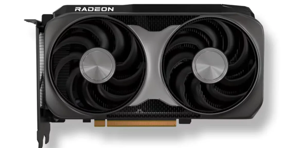 AMD Radeon RX 9060 XT GPU baru dengan desain modern dan pendingin ganda