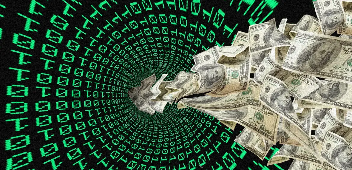 Ilustrasi pasar data pribadi yang dikumpulkan broker data untuk intelijen AS