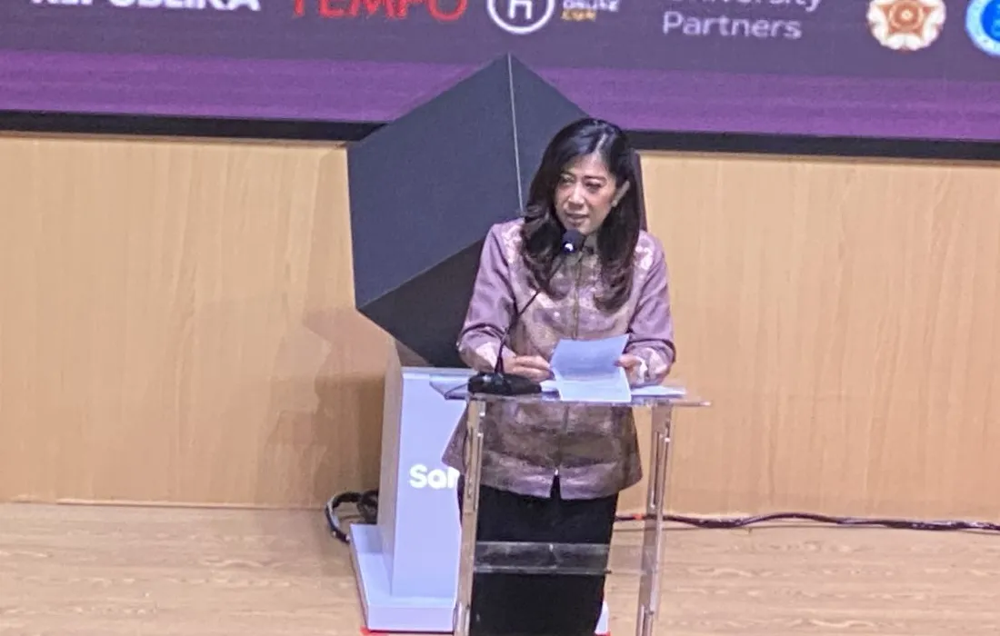 Menkomdigi Meutya Hafid berbicara tentang pentingnya AI untuk masyarakat