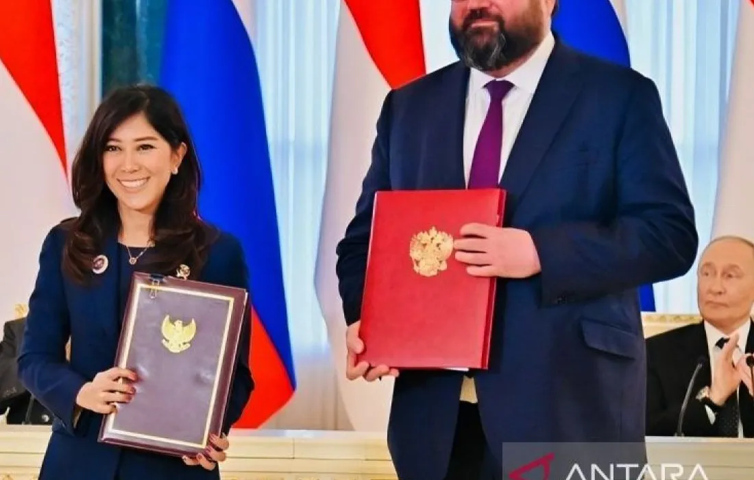 Penandatanganan MoU kerja sama digital antara Indonesia dan Rusia