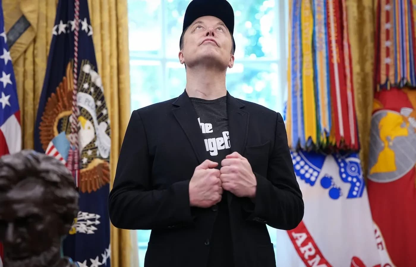 Elon Musk dan Donald Trump di Oval Office Gedung Putih, Mei 2025