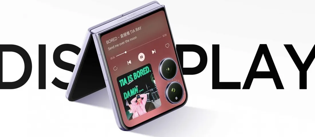 Xiaomi MIX Flip 2 dalam warna Plum Green dan Nebula Purple