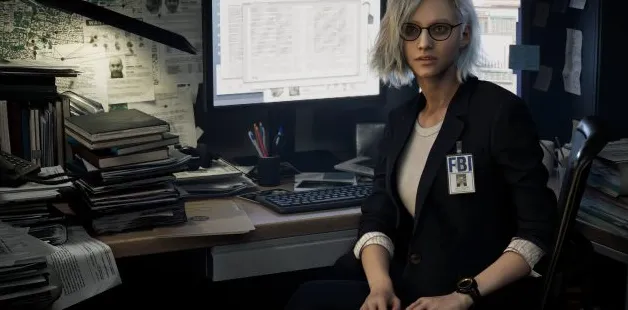 Resident Evil Requiem official artwork showing dark horror atmosphere